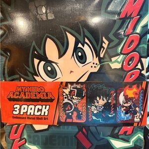Anime Character Embossed Metal Wall Art Set
